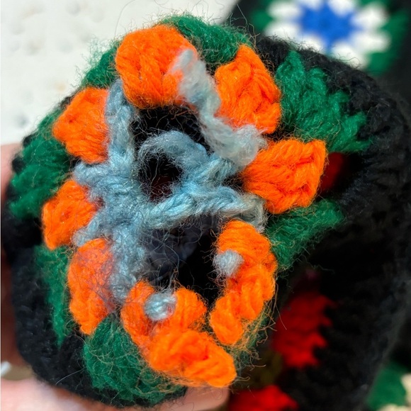 Vintage Crochet Patchwork Stocking Handmade - Picture 5 of 5